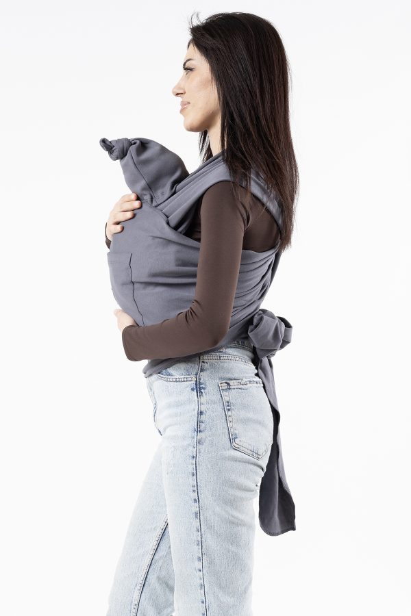 Gürcan Bebe Sling Anakucağı Cepli Bebek Taşıma Şalı - Şapka ve Torba - Görsel 2