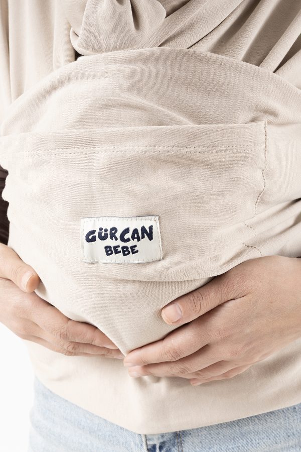 Gürcan Bebe Sling Anakucağı Cepli Bebek Taşıma Şalı – Şapka ve Torba - Görsel 5